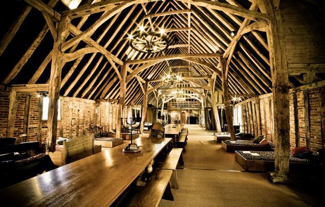 Milden Hall barn interior
